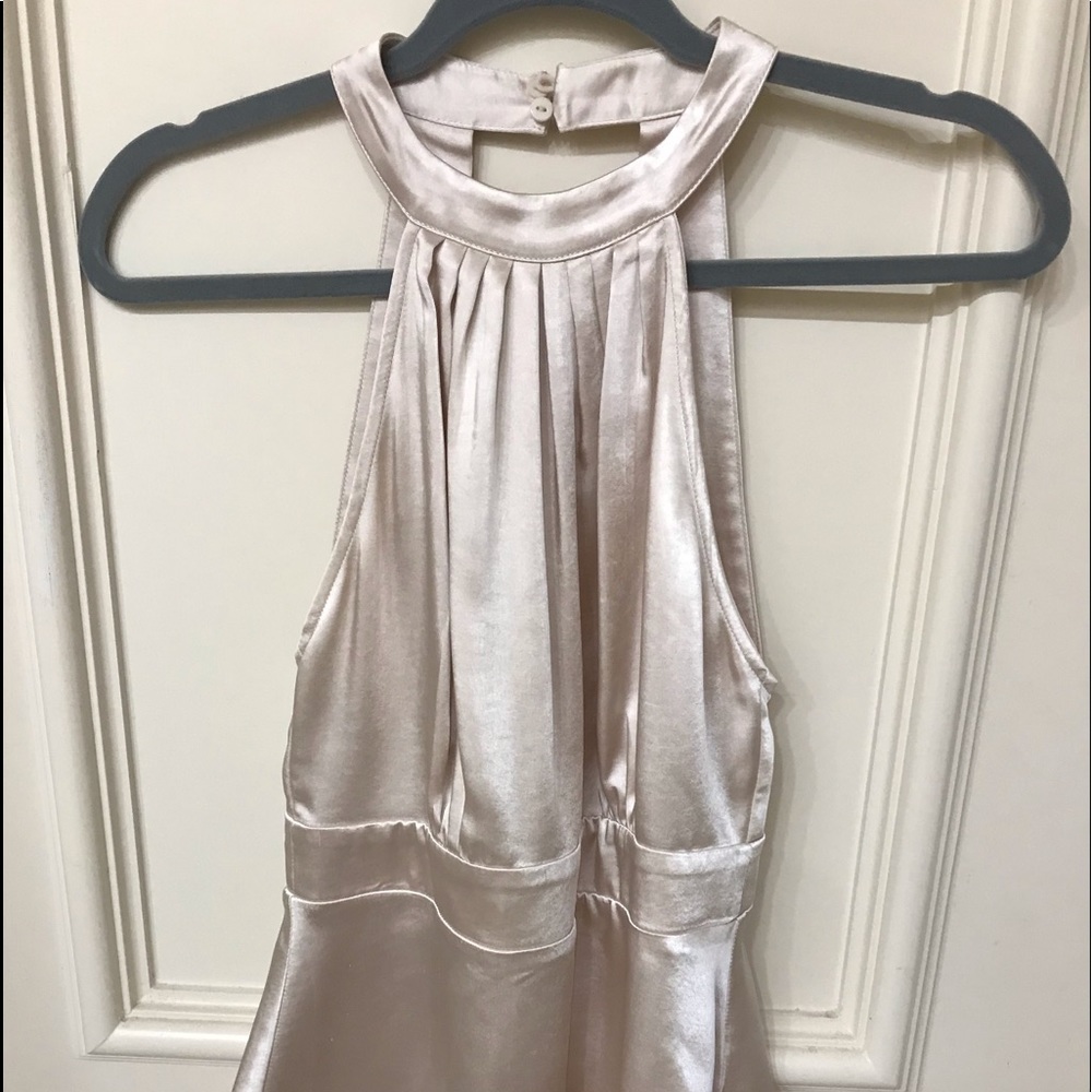Lush Peplum Halter Top Small